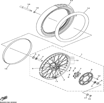 Spacer, Bearing, Yamaha, 1SL-25117-00